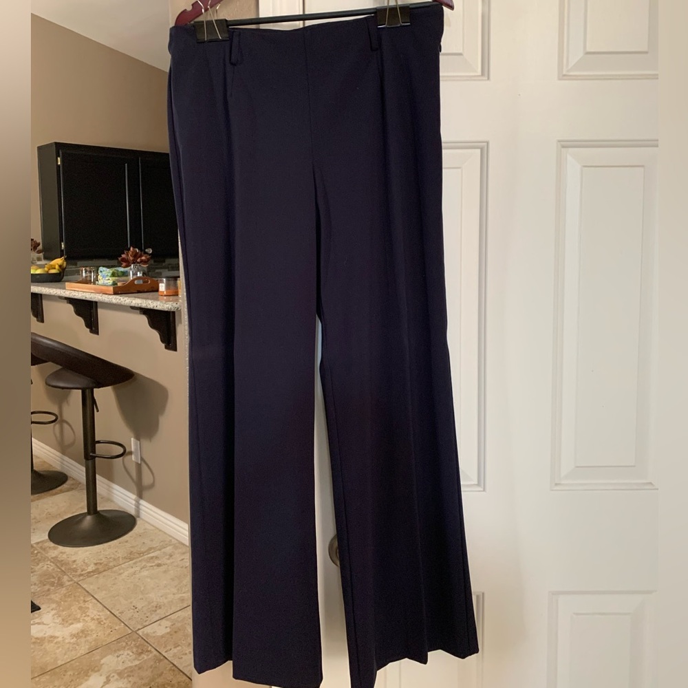 Ellen Tracy Black Wide-Leg Pants